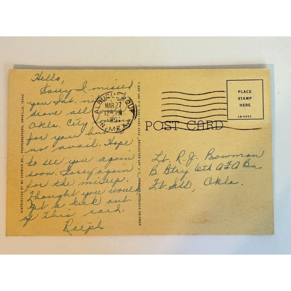Vintage And what Does the Chief do when He's not Fishing Indian Postcard Humor